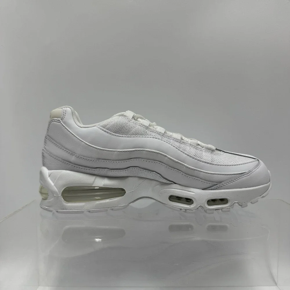 Brand New Nike Air Max 95 HM8755-100 Triple White Sneakers Men's Size 8.5
